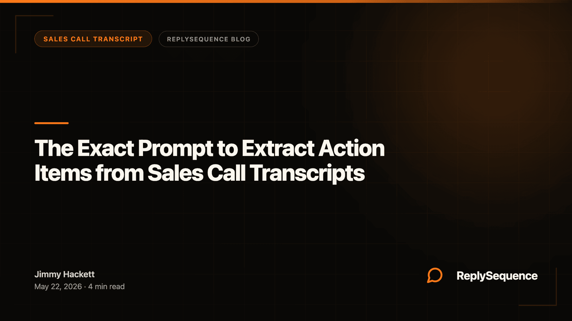 Extract Action Items from Sales Call Transcripts