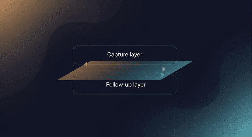 A simple two-layer diagram showing