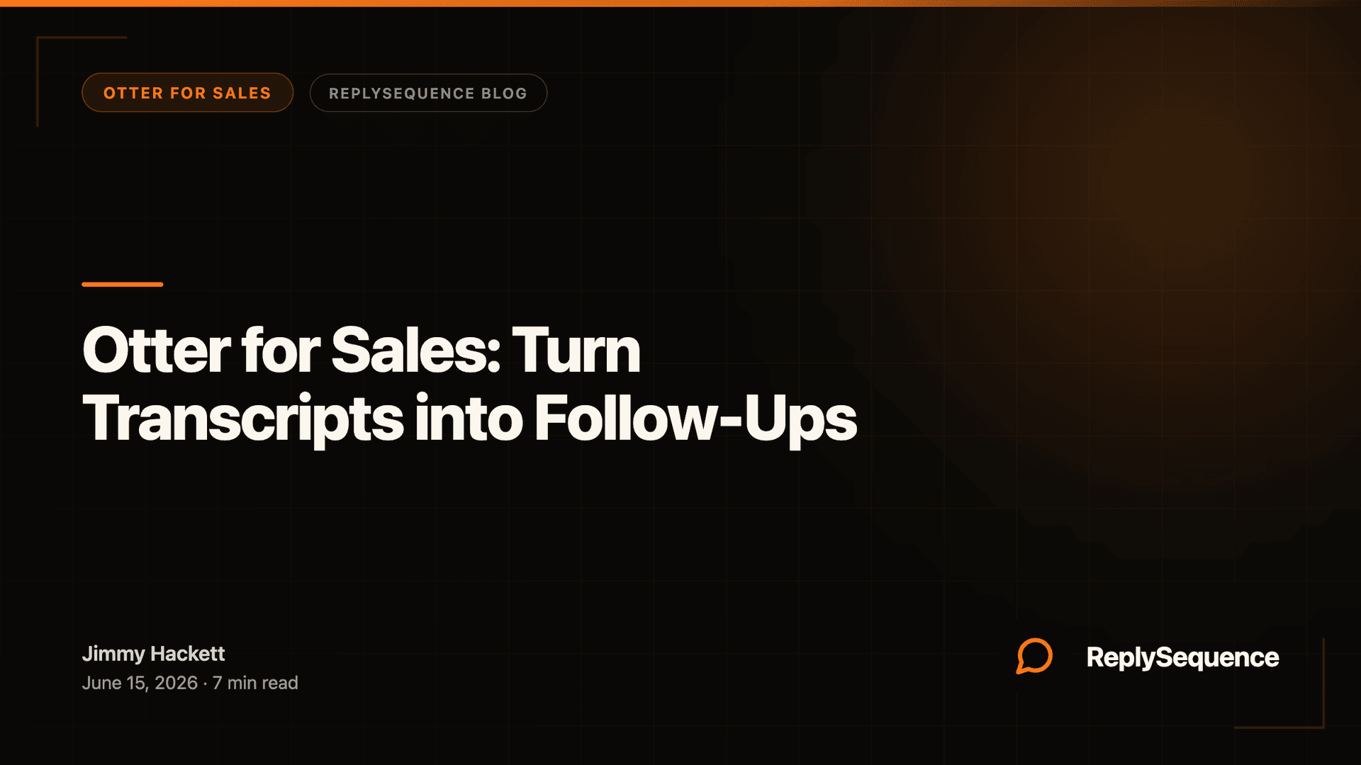 Otter for Sales: Turn Transcripts into Follow-Ups