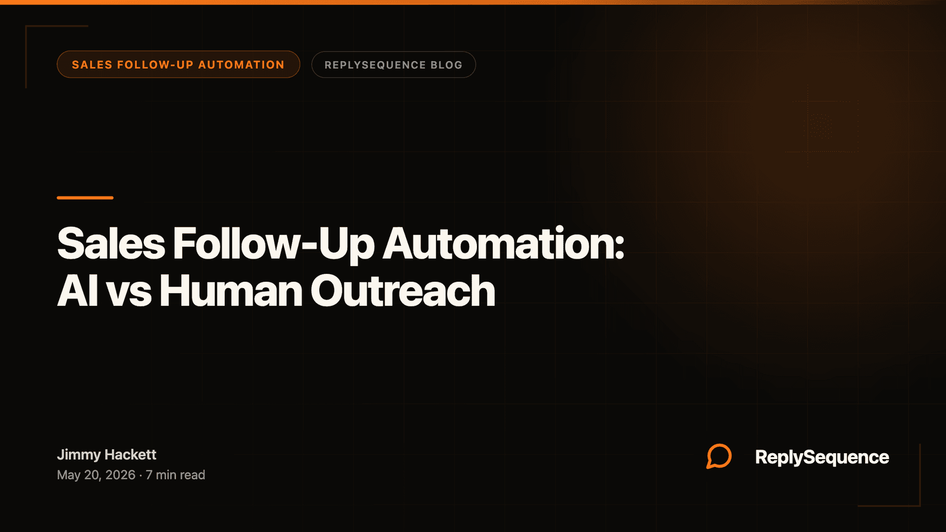 Sales Follow-Up Automation: AI vs Human Outreach