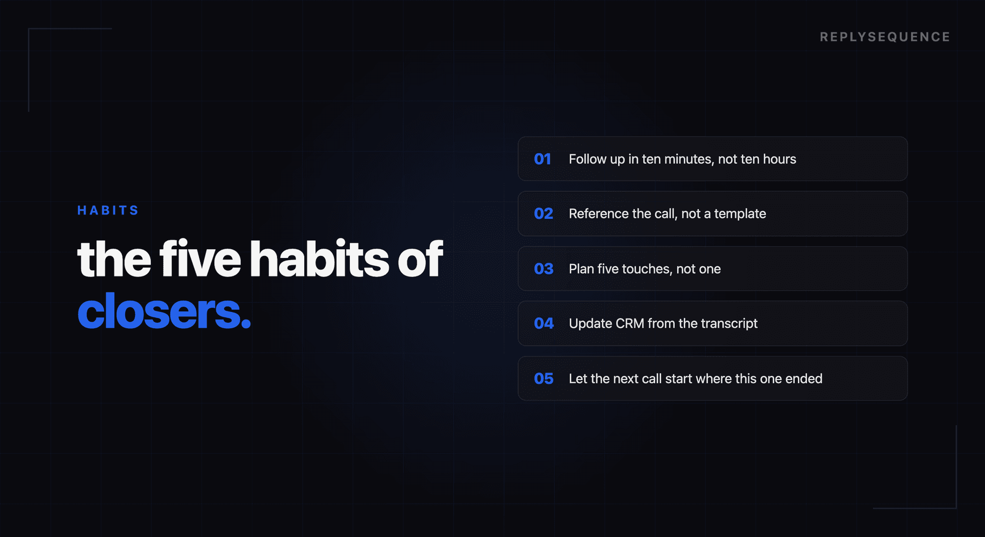 5 Sales Productivity Habits That Move the Needle