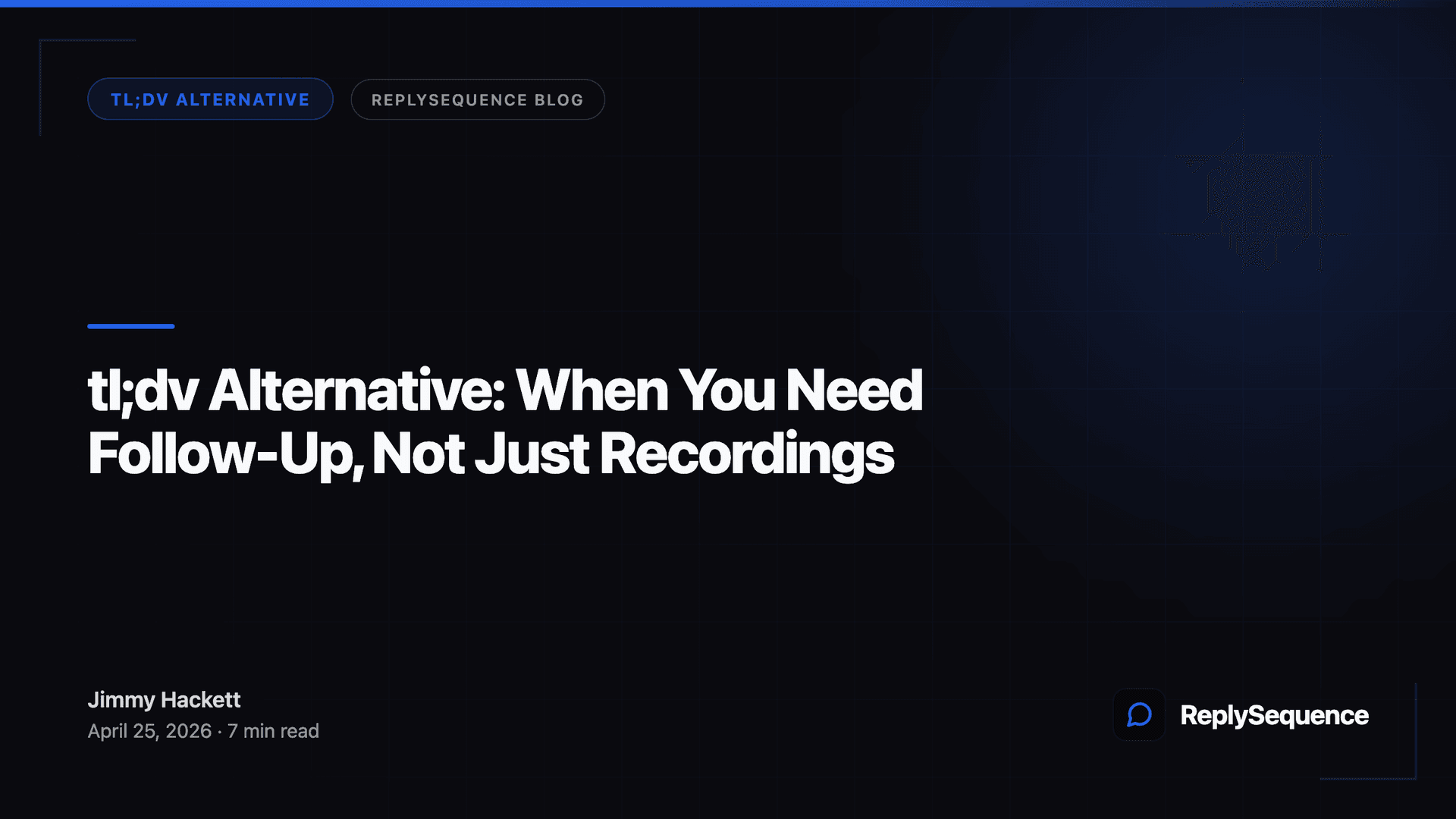 tl;dv Alternative for Follow-Up, Not Recordings