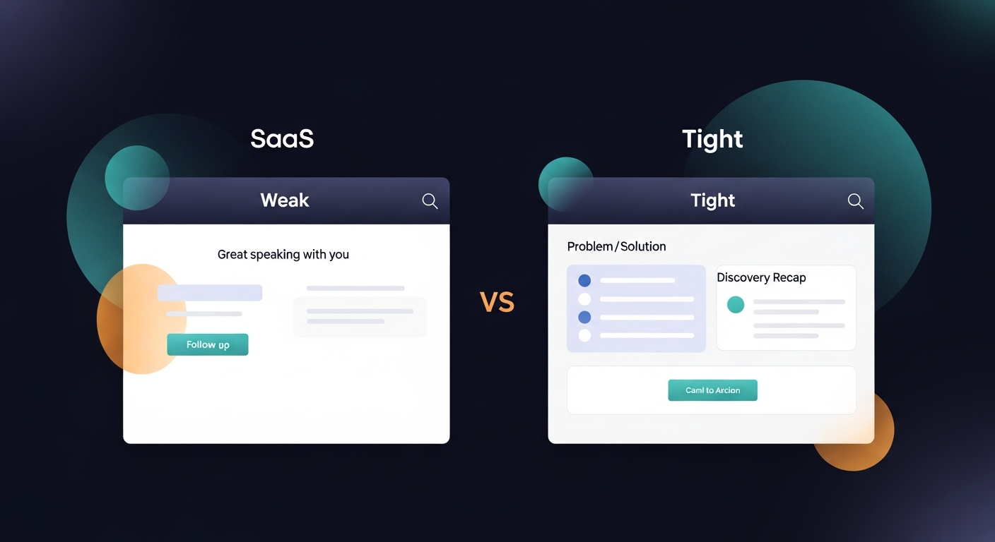 Side-by-side comparison of a weak 